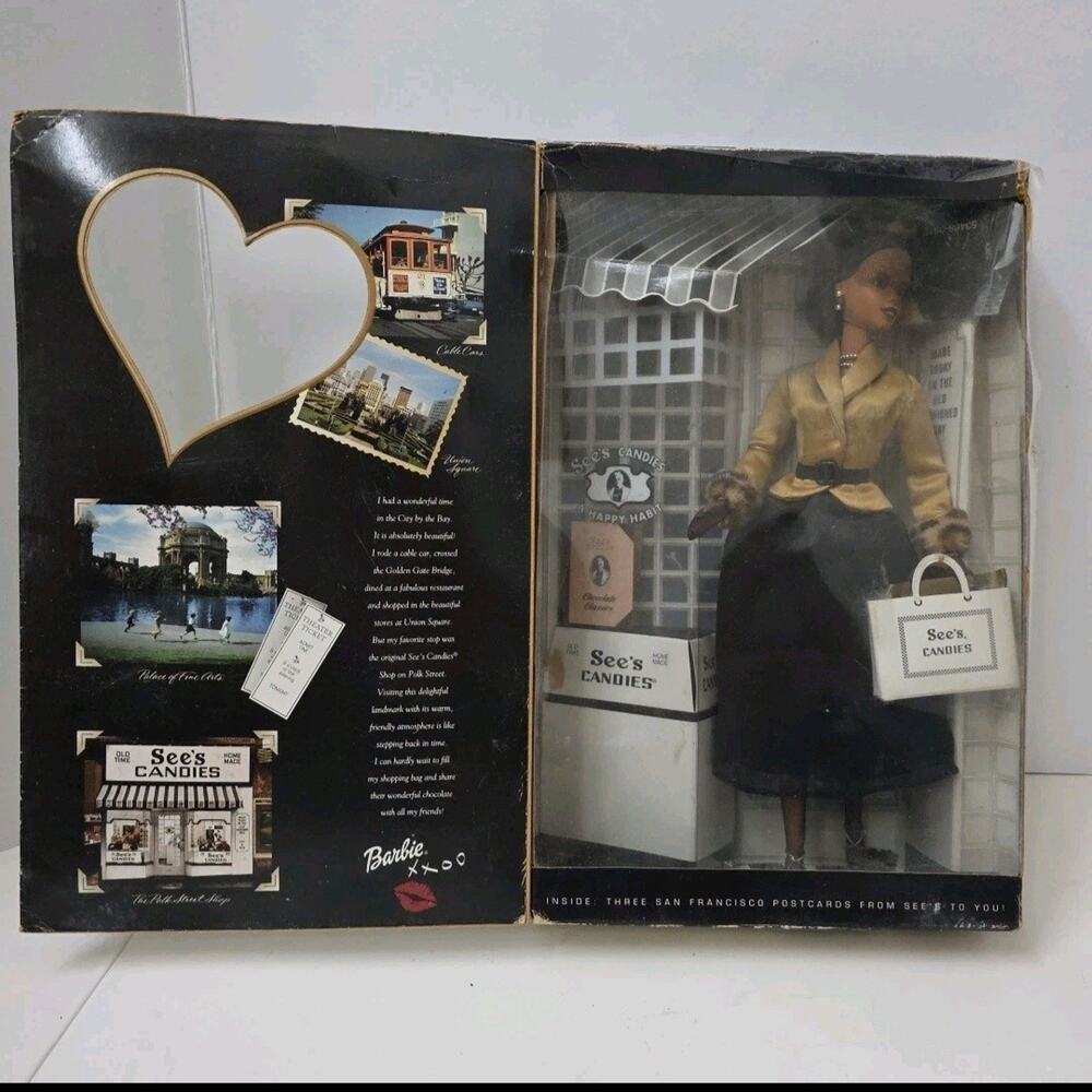 Vintage Barbie See's Candies Black Doll Special San Francisco #53488 NRFB Read